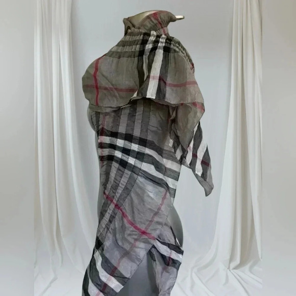 ✅Lightweight Plaid  Scarf - Picture 4 of 15
